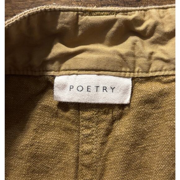 Poetry Women’s 12 34 x 28 Pants Hemp Organic Cotton Tapered Leg High Rise - Picture 6 of 13